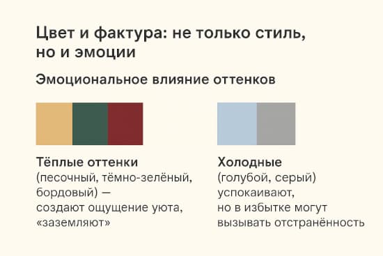 Психология оттенков зонирования